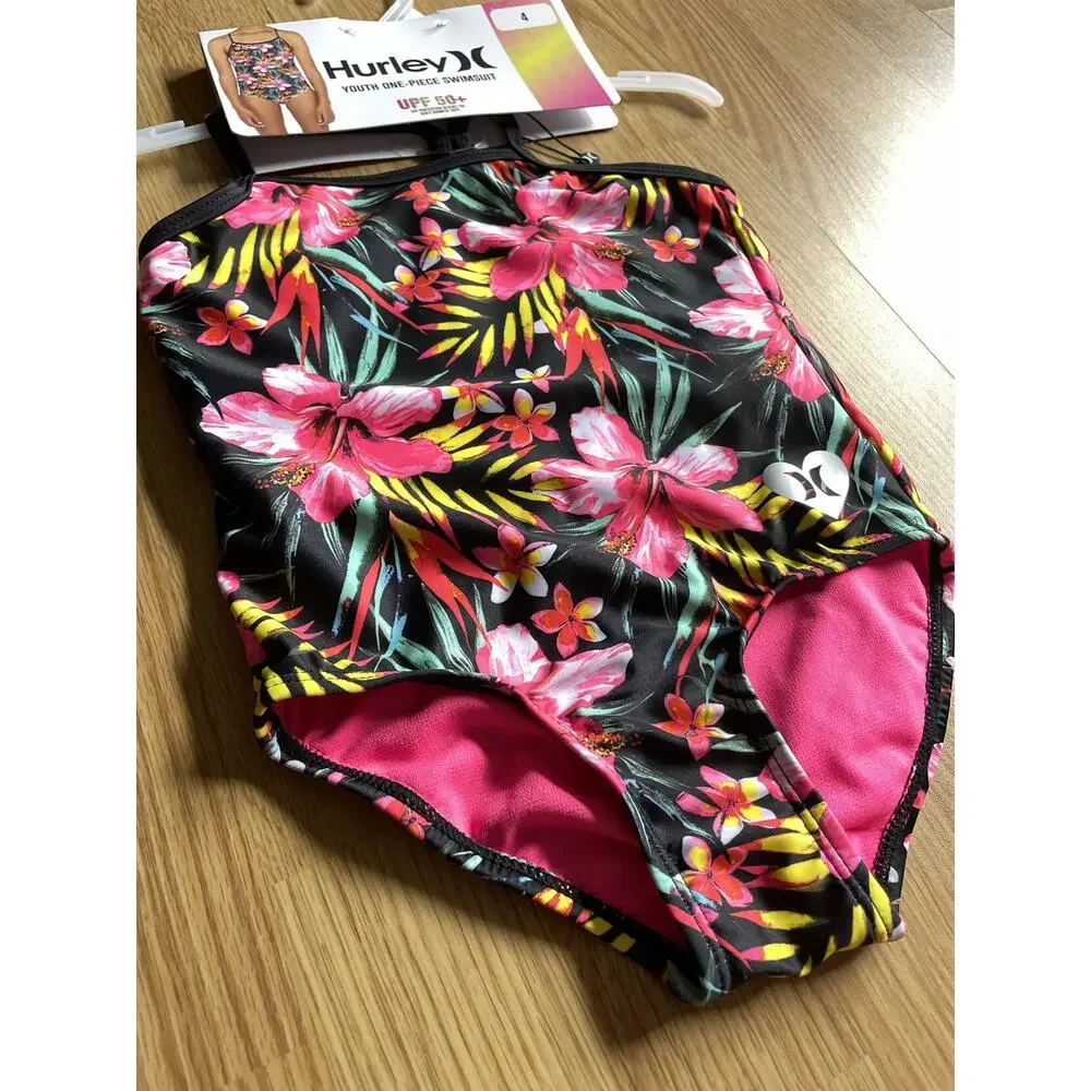 Girls' Hurley Swimsuit, 4